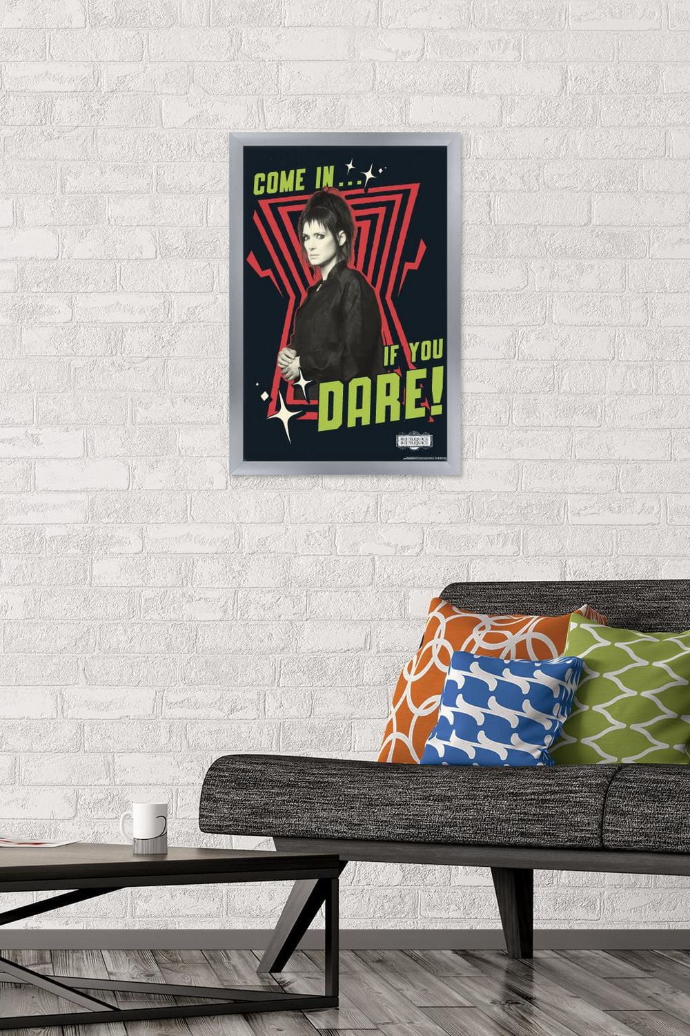Beetlejuice Beetlejuice - Come In If You Dare Wall Poster, 14.725" x 22.375" Framed