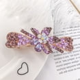 thumbnail image 3 of Barrette à Cheveux Forme Différente Faux Strass Incrusté Alliage Brillant pour Fille, 3 of 7