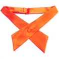 thumbnail image 3 of TOPTIE Nœud Papillon Croisé Ajustable en Polyester pour Uniforme Scolaire pour Femmes, Orange, 3 of 10
