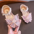 thumbnail image 4 of LSLJS Girls' Sandals Bow Princess Shoes Baby Soft Sole Bright Diamond Dance Performance Shoes, Girl's Sandals, 4 of 9