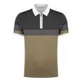 thumbnail image 4 of ylioge Golf Tees for Men Short Sleeve Zipper Collared Tshirts Shirts Mens Casual Color-Block Pullover Comfort Basic Loose Athletic Tops, 4 of 5