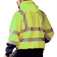 thumbnail image 2 of Radyan Veste à Capuchon de Sécurité pour la Construction pour Hommes à Haute Visibilité - Lot de 4, 100 % Polyester, Taille : Adulte, 2 of 4