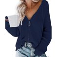 thumbnail image 3 of Femmes Cardigan à Capuche Pull Zip Cardigan à Capuche Pull Zip Ample Top Femmes Cardigan à Capuche Femmes Casual Top Femmes Cardigan à Capuche Pull à Capuche Peau Douce Décontractée, 3 of 6