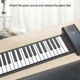 thumbnail image 4 of Roll Up Piano, 88 Keys 14 Demo Songs Rechargeable Electronic Hand Roll Piano  for Daily, 4 of 7