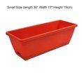 thumbnail image 3 of CAROOTU Plastic Flower Pots Family Balcony Plants Vegetables and Flowers Large Rectangular Plants Grooves, 3 of 7