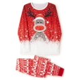 thumbnail image 3 of SUNSIOM Matching Family Christmas Pajamas, Long Sleeve Deer Snowflake Print Pullover + Pants Set, 3 of 10