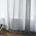 thumbnail image 5 of MAWCLOS Window Curtain 2 Panels Curtains Clear Long Sheer Voile Rod Pocket Solid White Treatments Basic Many Sizes Gray 2PC-W: 20" x H: 98", 5 of 5