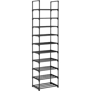 Stanz (TM) 10 Niveau 20 Pairs Rack de chaussures, étagère de la tour de chaussures Entryway Cabinet Ranger Organisateur, noir