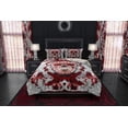 thumbnail image 3 of White Goth Bedding Set, Comforter or Duvet, Gothic Bed Cover, Bedroom Decor,, 3 of 7