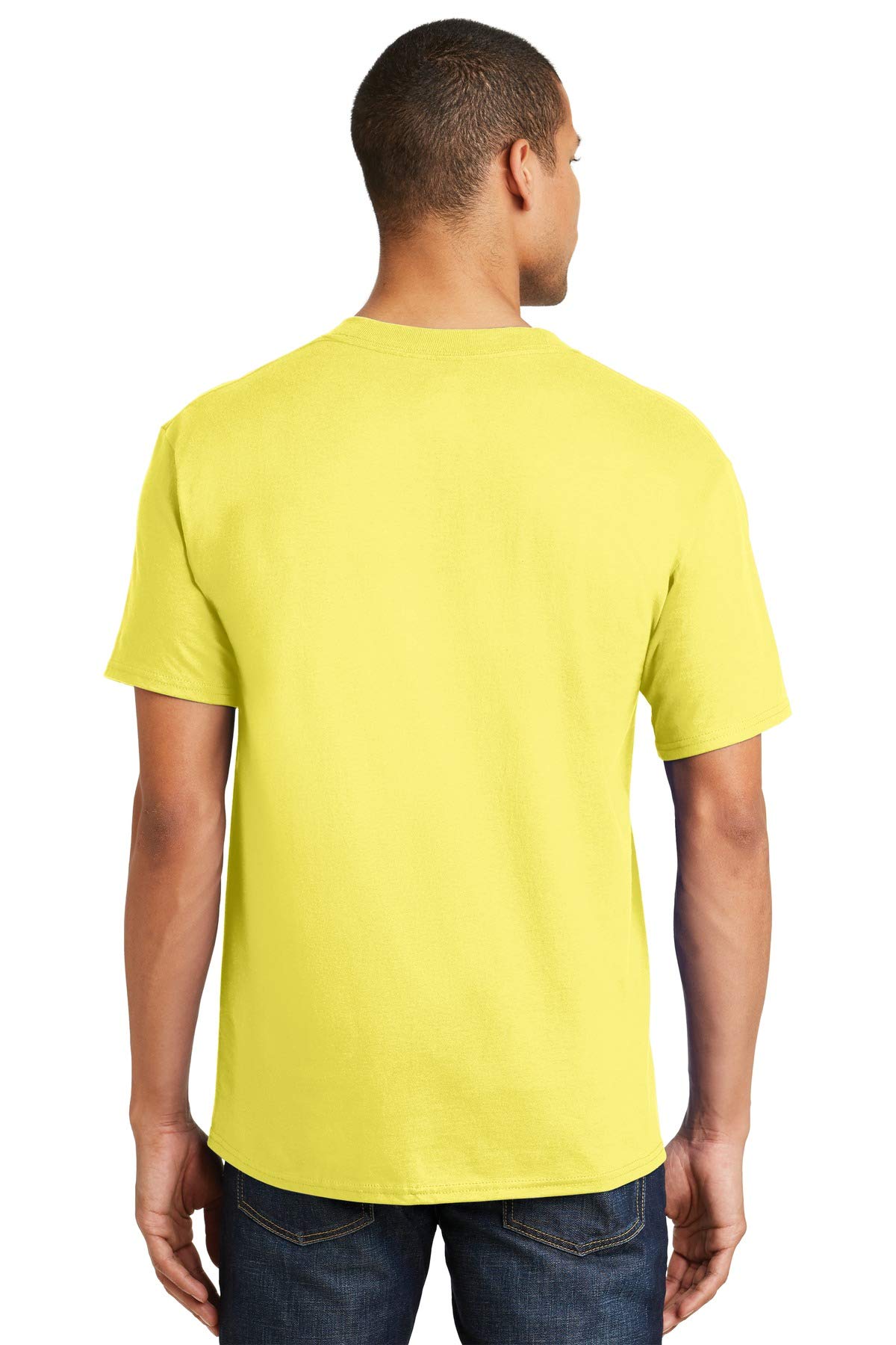 Hanes T-Shirt Adulte Sans Étiquette à Manches Courtes