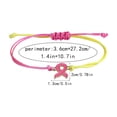 thumbnail image 2 of Advocate The Bracelet For Womens Health Ribbon Bracelet Breast Illness Awareness Day Pull-Out Hand Chain Holiday Gift, 2 of 6