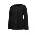 thumbnail image 4 of Liquidation d'Hiver Cardigans pour Femmes Manches Longues Manteau Ample Cardigan Chandail Uni, 4 of 7