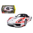 thumbnail image 1 of Bburago 28009w Porsche 918 Spyder Weissach #3 1/24 Voiture Miniature Moulée sous Pression par Bburago, 1 of 4