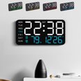 thumbnail image 1 of sdhkgrrt under $5 4Pcs LED Digital Clock, Large Digital Alarm Clock,LED Display Clock with Temperature,Date Time Alarm Clock,Electric Battery Dual Power,Modern Bedroom Office Clock, 1 of 9