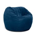 thumbnail image 3 of Jaxx Saxx Pouf Rond de 3 Pieds avec Housse Amovible, Bleu Marine, 3 of 5