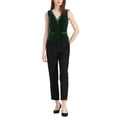 thumbnail image 2 of INSPIRE CHIC Gilet de Complet en Velours pour Femme Rétro Sans Manches Steampunk Blazer CHIC Gilet L Vert Foncé, 2 of 6