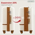 thumbnail image 4 of Joyway Ensemble de 3 Valises Cabine avec Roulettes Multidirectionnelles, Serrure TSA et Coque Rigide Légère., 4 of 6