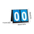 thumbnail image 3 of Portable Scoreboard, EDHITNR Waterproof Leather Mounted Flip Scoreboard, PU Card Race Scoreboard with Metal Coil for Basketball Badminton Table Tennis, 3 of 6