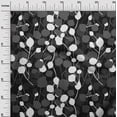 thumbnail image 3 of oneOone Cotton Poplin Black Fabric Abstract Leaf Sewing Craft Projects Fabric Prints By Yard 56 Inch Wide, 3 of 4