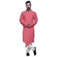 thumbnail image 1 of Atasi Solid Long SleeveKurtaFor Men Mandarin Collar Ethnic LongKurtaFor Boys, 1 of 1