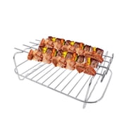 JWshufel Heavy Duty Metal Air Fryer Oven Accessories Rack Strong Bearing Capacity Convenient Cleaning Rust Resistant Grill美国用户搜索UV油炸锅配件烤架