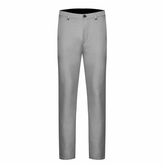 Yuyuzo Mens Plus Size Business Pants Staight Leg Formal Work Suit Pants Solid Color Mid Waist Trousers