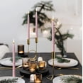 thumbnail image 2 of 9.84in 4-Pack Taper Candles - Odorless Mixed Wax Wedding/Party Decoration Set (Pink)​, 2 of 6