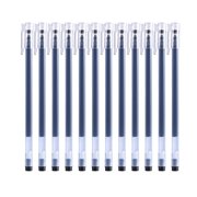12 Pack Transparent Gel Pens 0.5mm Quick Drying for Office and Home, Press Out Nib , Smooth Writing and Lightweight Comfort