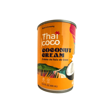 Thai Coco Brand Crème de Noix de Coco en Conserve 21-22 % de Matières Grasses (Couvercle à Ouverture Facile)