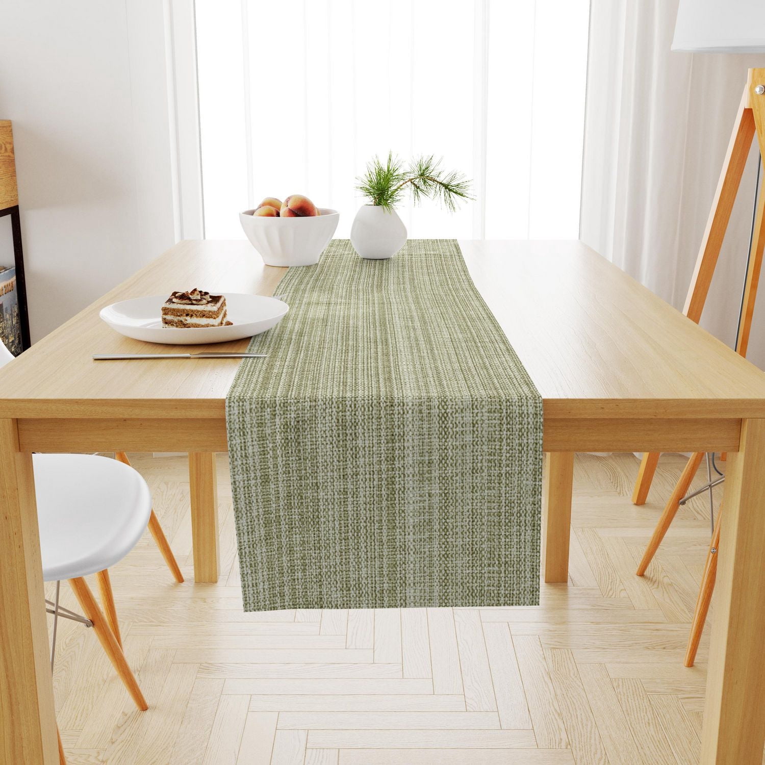 Fabstyles Casual Classic Cotton Table Runner, Washable Woven Table Runner for Dining, Kitchen, Coffee, and Patio Table