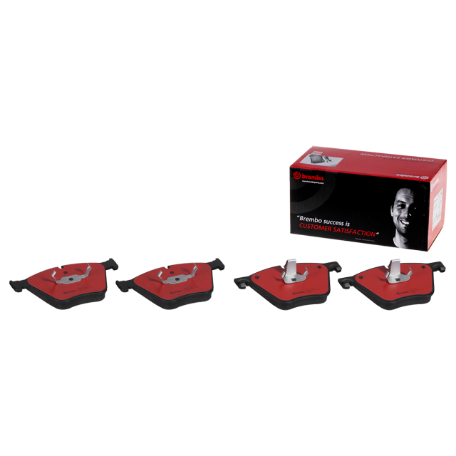 Brembo Brake Pad P06073N NAO; FMSI Number D1443-8594; Ceramic; Set Of 4; With Hardware