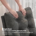 thumbnail image 4 of Twister.CK Modern Rocking Accent Chair with Footrest, Upholstered Rocker Glider with Side Pocket, for Living Room, Bedroom, Nursing Room, Gray, 4 of 8