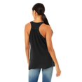 thumbnail image 2 of Bella Ladies Flowy Racerback Tank, L, Black Heather, 2 of 3