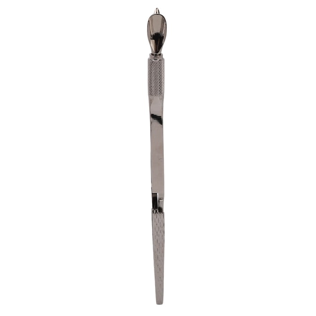 Pousse-cuticules, Mini Extracteur de Cuticules Polyvalent Léger à Double Extrémité pour la Maison pour Manucure Ruthénium Noir