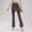 01 Coffee, variant on Weiqiqre Women Beach Fashion Leggings with Pockets Kids Bell Bottom High Waisted Flare Yoga Pants for Dance Activewear
