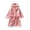 Pink, variant on Adorable Cartoon Themed Hooded Flannel Bathrobe for Toddler Kids Cozy Nightwear and Pajama Style Robe