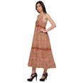 thumbnail image 2 of Moomaya Robe Maxi Sans Manches à Bretelles Spaghetti Ajustables pour Femmes Grande Taille, 2 of 6