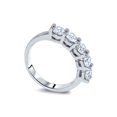 thumbnail image 2 of 1ct Diamond Wedding Five Stone Ring 14k White Gold, 2 of 2
