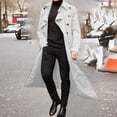 thumbnail image 1 of TIMIFIS Mens Overcoat Winter Full Length Trench Coat Warm Long Jacket Formal Outerwear-WhiteFall, 1 of 1