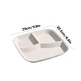 thumbnail image 4 of Divided Plates For Adults 10 Inch Plastic Reusable Dinner Plate With 3 Sections For Portion Control Picnic Camping And Family Meals, 4 of 6