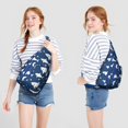 thumbnail image 2 of Cute Underwater Shark Sling - Smiling Cartoon Shark with Tropical Fish Design (Beach Vacation Must-Have), 2 of 4