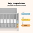 thumbnail image 4 of Dream On Me Dillian 3 in 1 Convertible Crib, Pebble Grey, 4 of 10