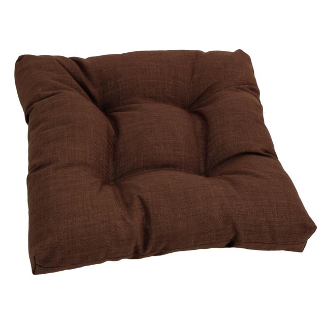 Coussin de Chaise de Salle à Manger Capitonné en Polyester Filé Carré de 19 Po