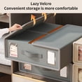 thumbnail image 4 of Wzzjkit Sac de Rangement pour Vêtements Pliable, Contenants de Rangement pour Couvertures pour Organiser le Linge de Lit, Organisateur de Garde-Robe, 4 of 9
