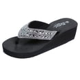 thumbnail image 1 of Summer Slippers Fashion Rhinestones Wedges Flip Flops Womens Casual Beach Shoes, 1 of 9