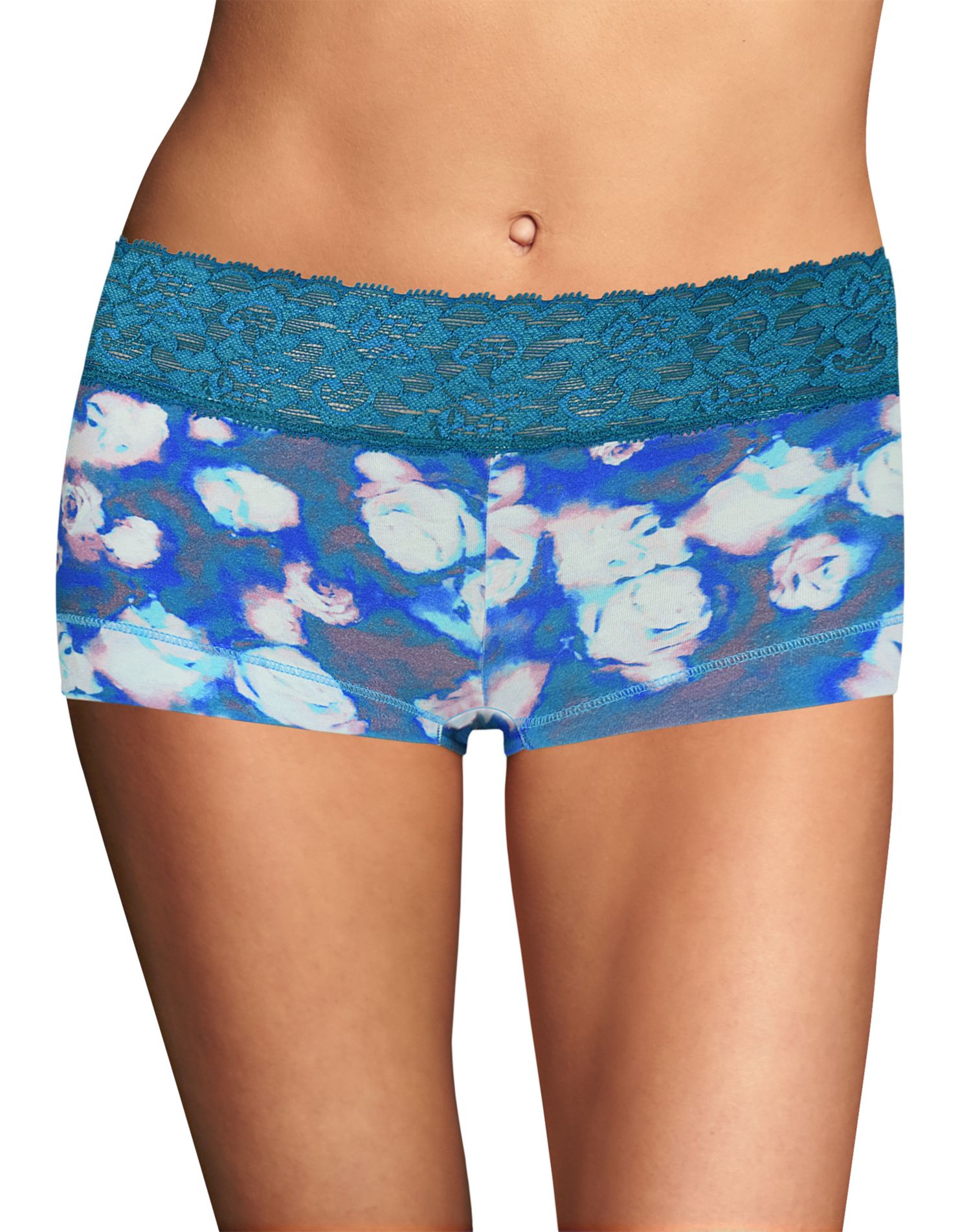 Maidenform Womens Cotton Dream Boyshort With Lace - Best-Seller, 8
