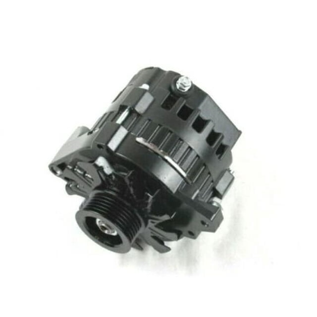 130A Universal Serpentine High Output Alternator, Black