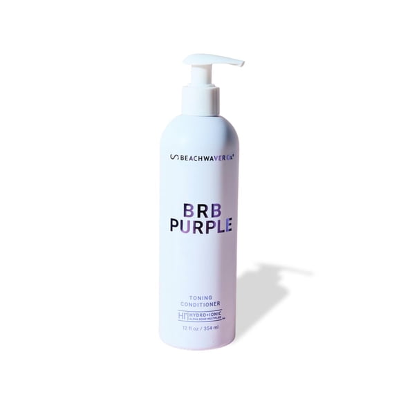 Beachwaver BRB Blonde Purple Conditioner - Anti-Brass Toning Conditioner for Women with HiX Vegan Bond Multiplers - Nourishing & Moisturizing Sulfate-Free Formula for Bl