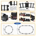 thumbnail image 4 of Train Set for Kids,Remote Control Electric Train Set for Children with Tracks,Steam Locomotive Engine w/Smoke Sound Light Cargo Vehicle,Christmas Bir, 4 of 8