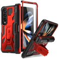 thumbnail image 1 of Poetic Spartan Case for Samsung Galaxy Z Fold 4, Full Body Rugged Case with Kickstand, Metallic Red, 1 of 6